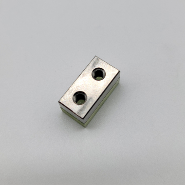Higher QualityAutomation Components Black Pu Coated Stopper Blocks with 2 Hole Thread Custom Polyurethane Stopper Blocks