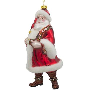 Hand Painted Customized Glass Santa Claus Christmas Ornament