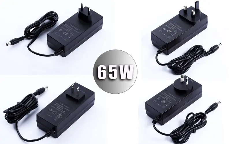 Interchangeable Plug Adapter EU/Us/UK/Au/Cn Standard 24V 1.5A Power Supply