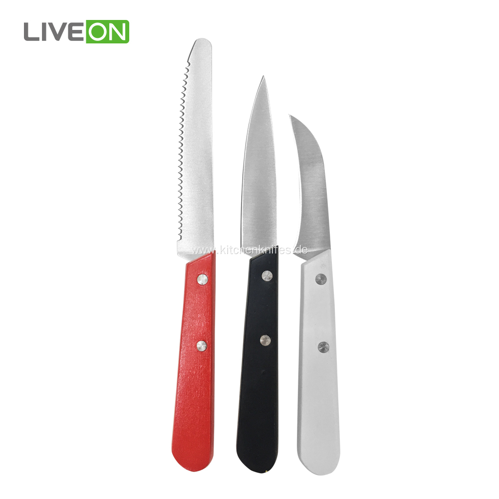 3 Pieces Small Knives Set For Kitchen