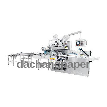 KGT-340 Automatic double labelling vacuum plastic packaging machine