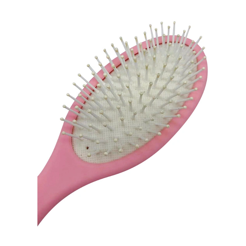 Pink Color Plastic Handle Paddle Hair Brush