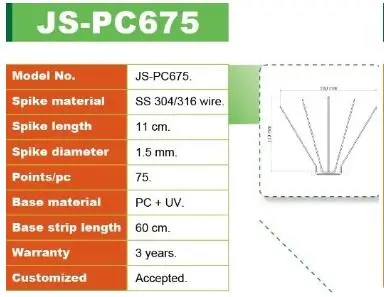 High Quality Anti Pigeon Spikes Bird Control Spikes