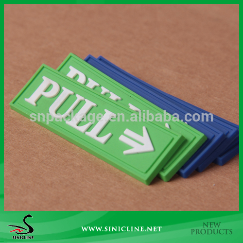 Sinicline Custom PVC Label for garment/bags/cases