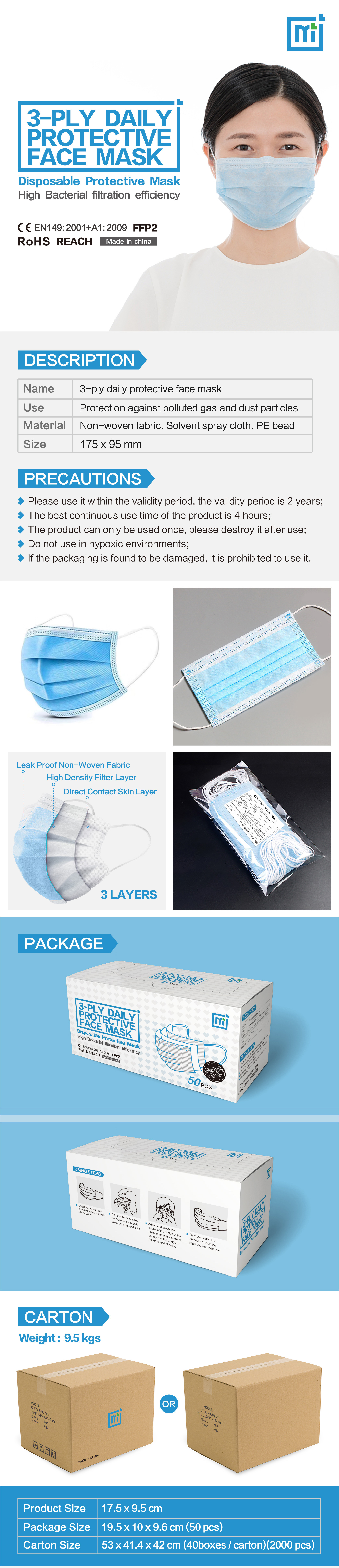 3 PLY FACE MASK 3 PLY FACE MASK