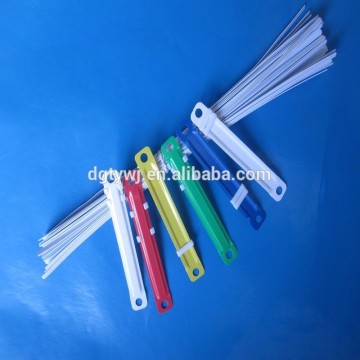 Plastic paper fastener, Plastic fastener and clips