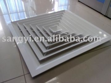 Aluminium ceiling ventilation grilles