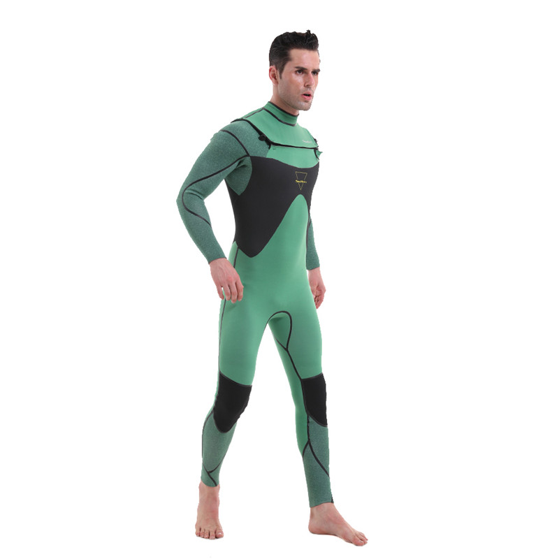 सीस्किन 3/2 मिमी लंबी आस्तीन छाती जिपर सर्फिंग wetsuits