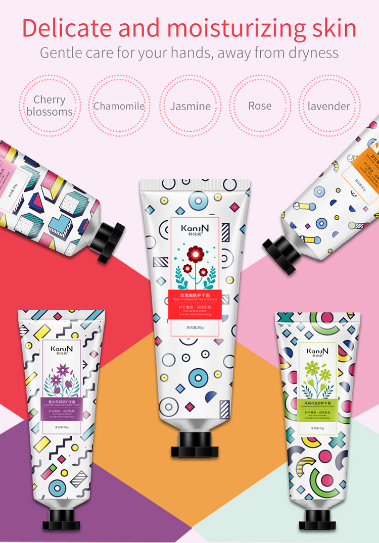 OEM Factory price moisturizing whitening cherry blossom herb hand cream