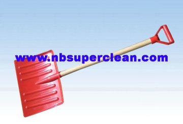 wood pole plastic spade Heavy Duty Snow Shovel