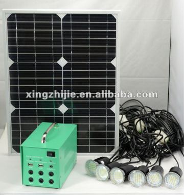 DC solar home lighting kit