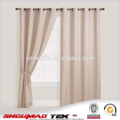 2015 popular natural linen curtain fabric