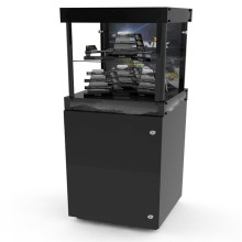 Floorstand Flashlight Wholesale Foldable Acrylic Wood Luxury Electronics Collectors Display Cabinet