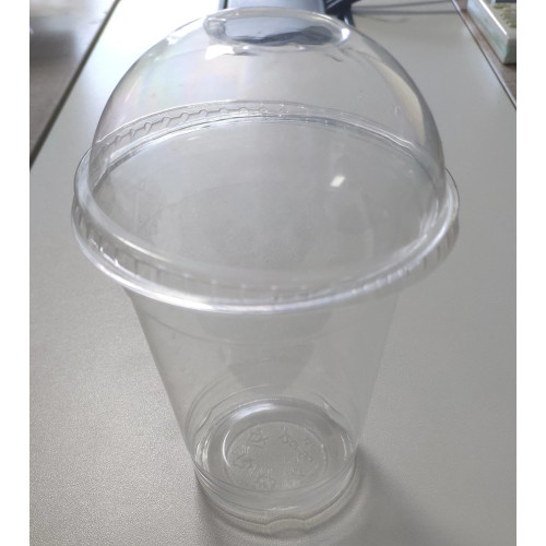 10-20oz Clear Cup Cold Cold Cup với Nắp mái vòm