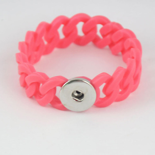 Multi Colors Twist Silicone Noosa Bracelets DIY Button Charm