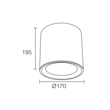 LEDER Decorative Cylindrical 40W LED Downlight