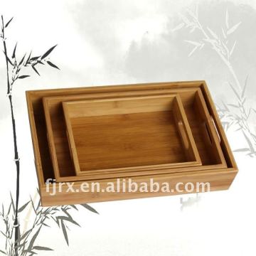 Bamboo serving tray, fruit tray