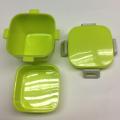 Plastic square double-layer lunch box