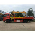 DFAC 4X2 6ton lori lililowekwa cranes