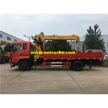 DFAC 4X2 6ton lori lililowekwa cranes