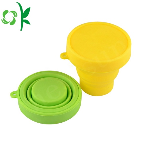 Silicone nước mở rộng đóng mở du lịch Cup gấp Cup