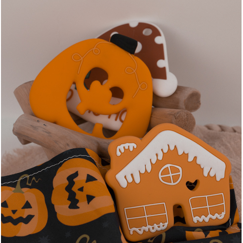 Halloween -serie spädbarn silikon tandläkare baby teether