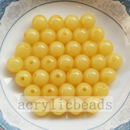 Acrylic jelly opaque round beads jelly miracle beads