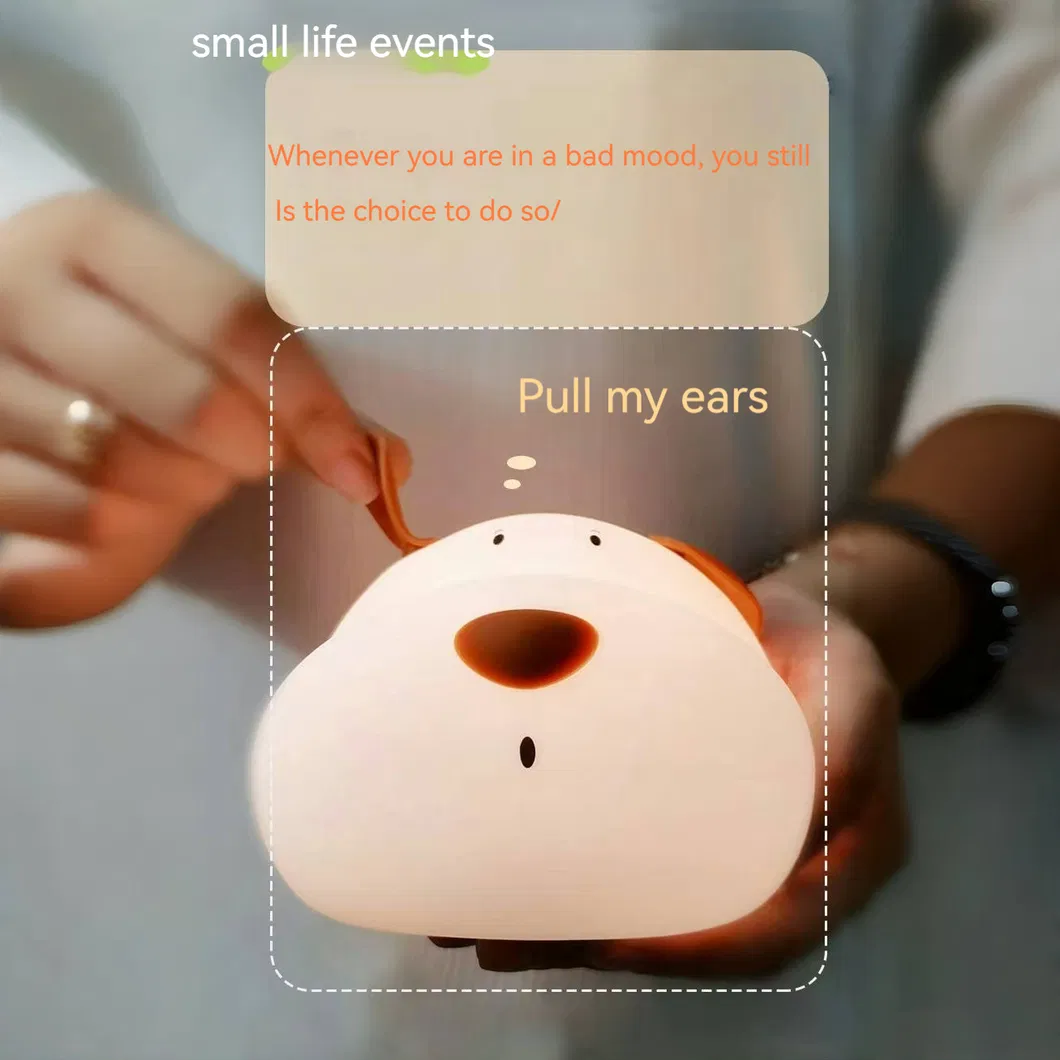 Adorable Silicone Night Light with Colorful Timer Feature