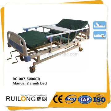 Economy two function patients manual rolling care bed