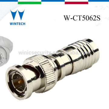 Male bnc plug with nickel plated