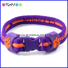Ncaa University Clemson Tigers Ropetitanium Sport Power Ion Bracelets