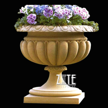 Home Decorative Classic stone urn marble flowerpot