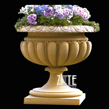 Home Decorative Classic stone urn marble flowerpot