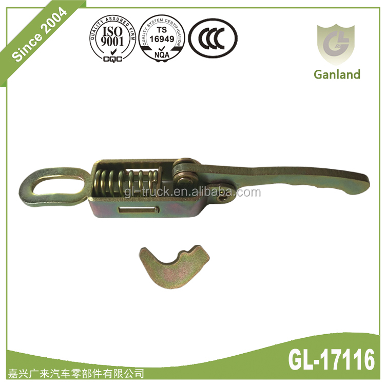 GL-17116 翼式货车钢制中心弹簧拨动闩锁卡车拖车侧开门锁