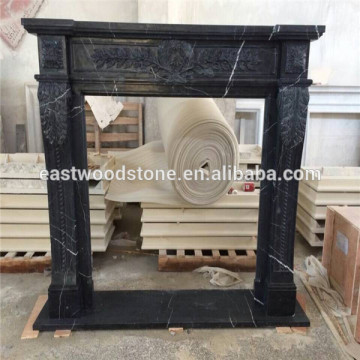 Sample style black fireplacce for house decoration