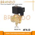 Válvula solenoide de latón de gas de control de flujo ajustable manual