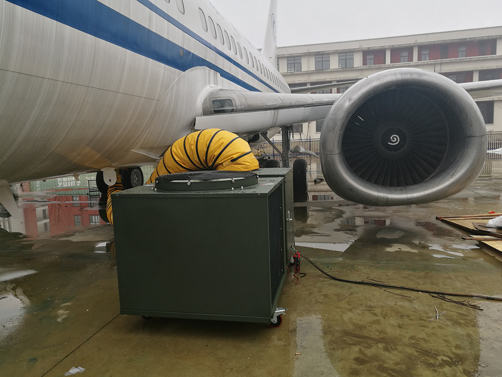 Unidad de aire de acondicionamiento previo al avión para aviones