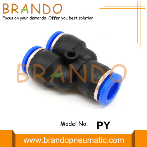 10 mm y type push-on plastic pneumatische slangaanpassing