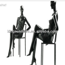 high heel style feet gloss black female mannequin