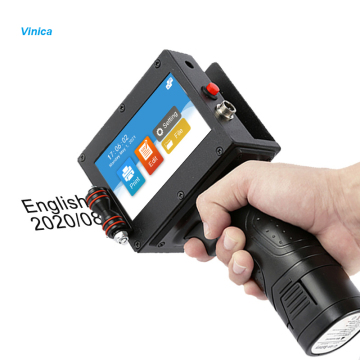 Handheld Refillable Inkjet Printer for Date Expiry with Conveyor