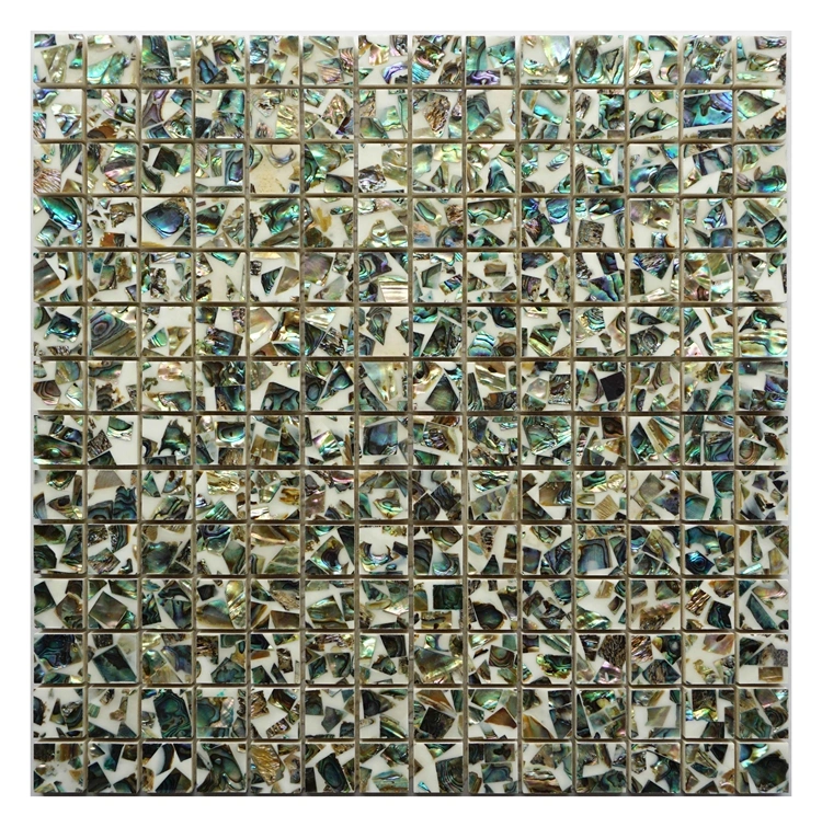 High Quality Bathroom Showers 6mm Thick DIY Shell Mother of Pearl Marble Mosaic Tile