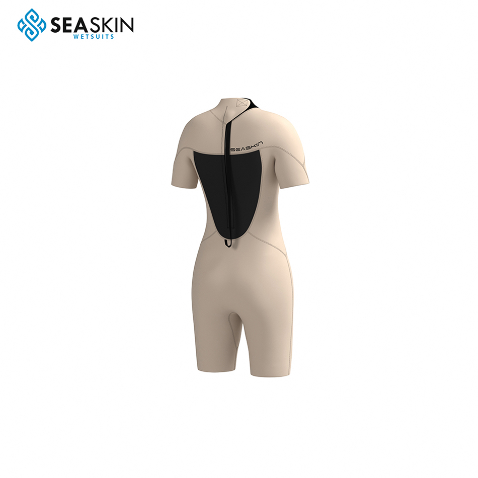 Seaskin Women's 3mm Shorty Wetsuit For Diving Surfing