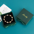 Velvet Εισαγωγή πράσινου υφής χαρτί bowknot κοσμήματα κουτί