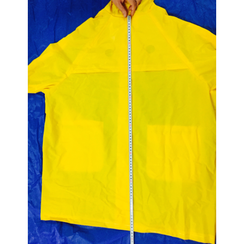 Combinaison de pluie enduite de PVC imperméable noire