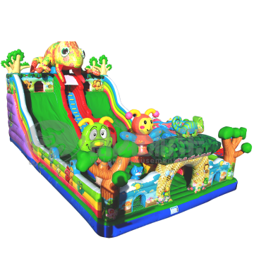 giant slip and slide, inflatable bouncy slide