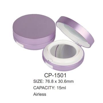 Round Plastic empty Air cushion Compact Case