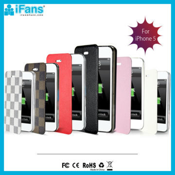 MFI ROHS 1900 mAh Cell Phone Battery Case For iPhone 5S