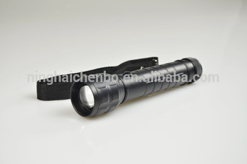 Battery Operated Flashlight Led Torch D Battery with Zoom Function