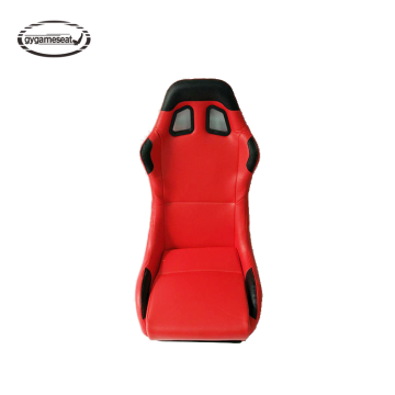 Customizable Red Racing Wheel Rack and Simulator Seat for Logitech G25 G27 G29