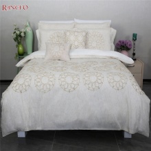 Faux linen fabric king size comforter sets bedding